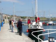 Tying up at Stromness